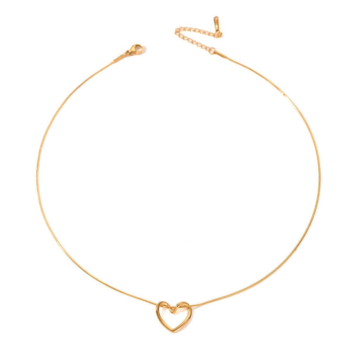Heart Pendant Necklace – Minimalist Gold Jewelry | Romantic Gift
