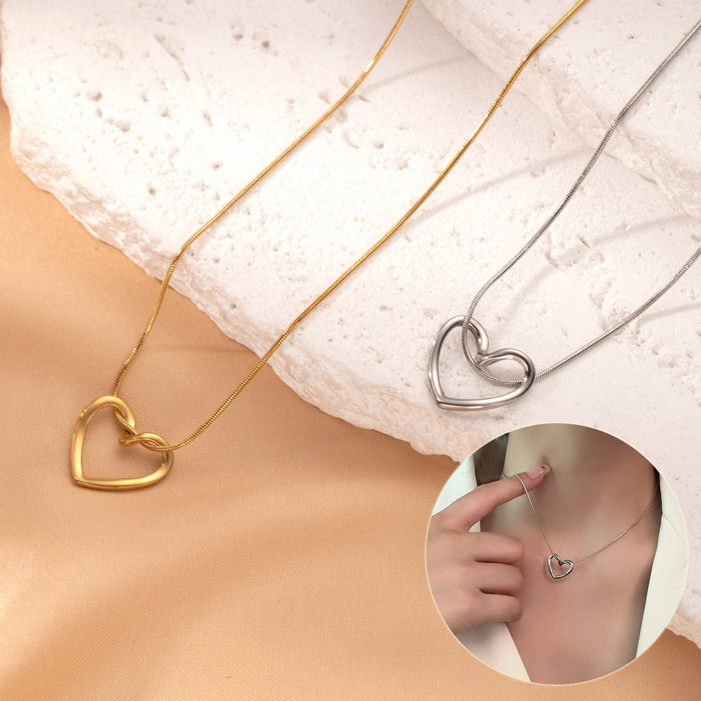 Heart Pendant Necklace – Minimalist Gold Jewelry | Romantic Gift