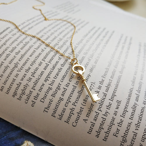 Key Pendant Necklace – Minimalist Gold Jewelry | Meaningful Gift